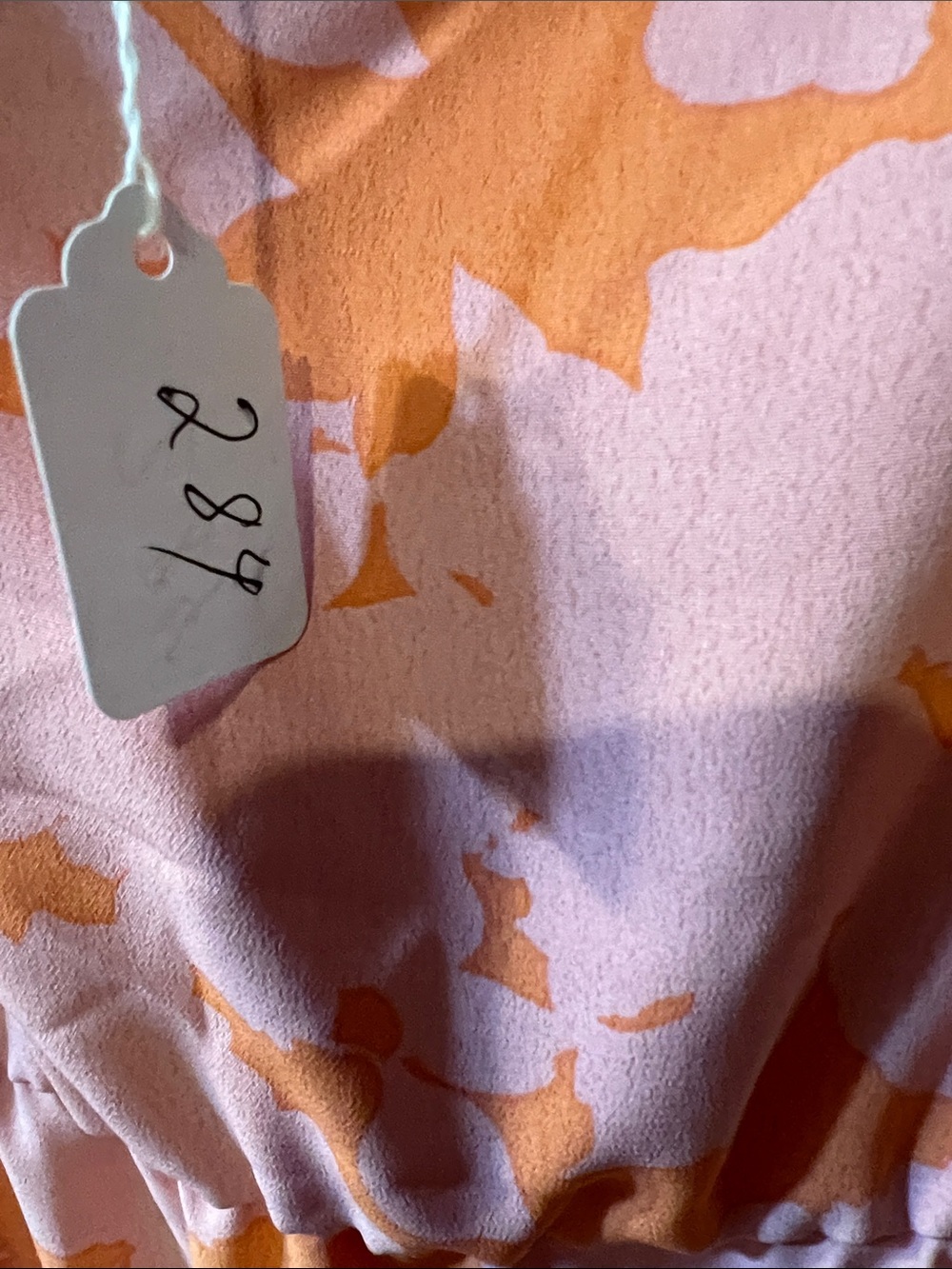 π²2π² if BUNDLED 3 or more $2 items Pink & Orange Floral Tiered Maxi Dress C284 - Picture 2 of 7